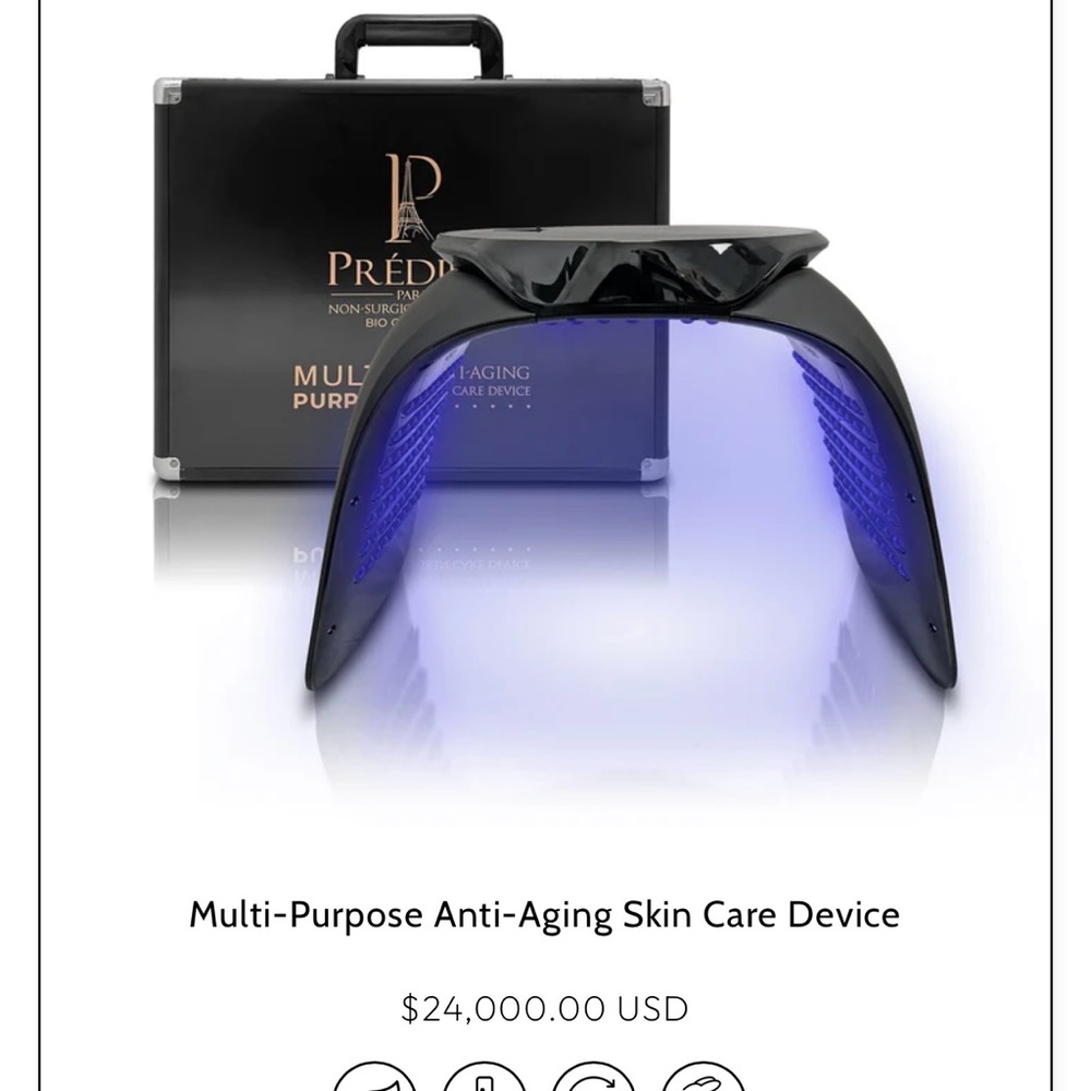 PREDIRE Paris Black and Blue Anti-Aging Skin Care Device